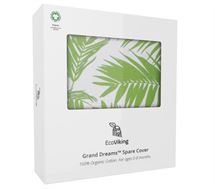 Cover til Babynest, Natural Green GOTS økologisk - EcoViking